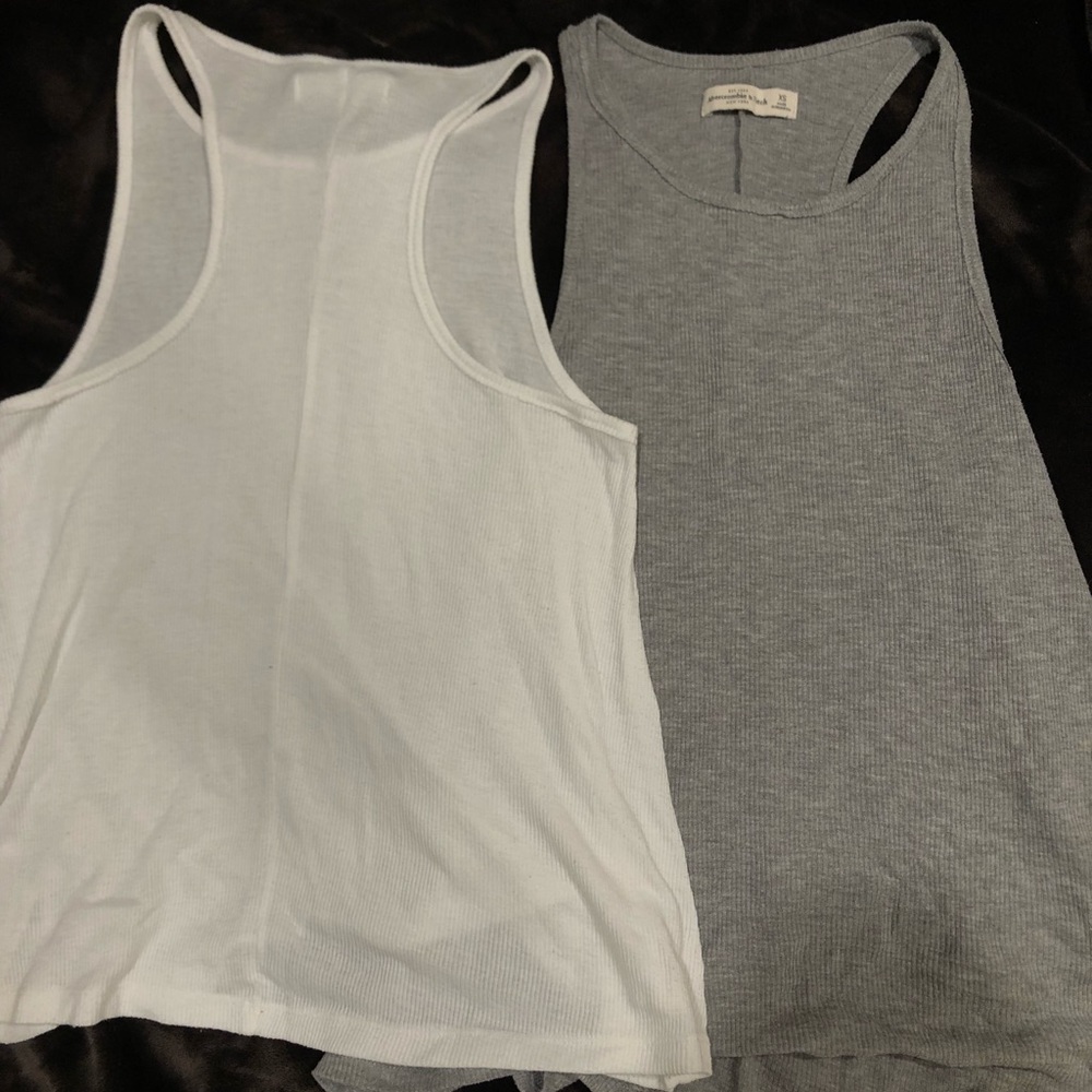 Two Abercrombie racer back tank tops